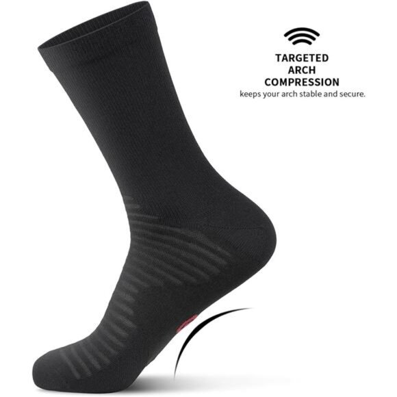 Compression Athletic Crew Socks (6 Pairs) for Men & Women - Picture 4 of 8